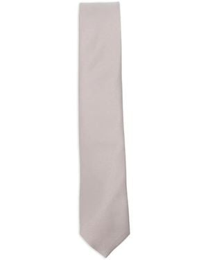 Manuel Ritz Satin Tie - White