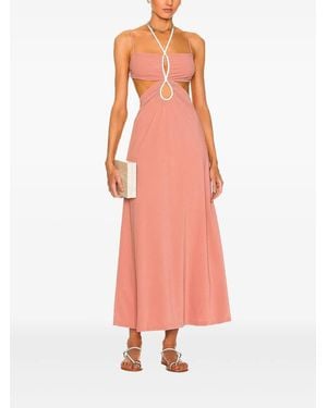 Johanna Ortiz Bambuco Viejo Midi Dress - Pink
