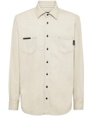 Philipp Plein Denim Shirt - Natural