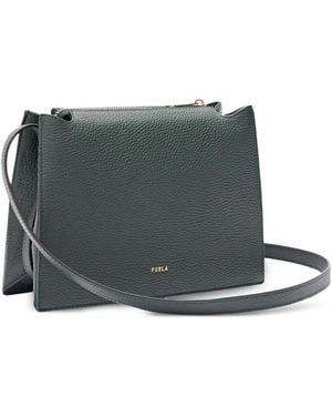 Furla Boekentas Met Rits En Omslag - Grijs