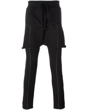Thom Krom Drawstring Straight-Leg Track Trousers - Black