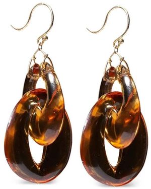 Ten Thousand Things Pendientes Peacock En Oro Amarillo De 18 Ct Con Citrino - Blanco