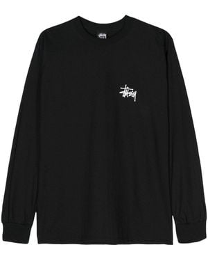 Stussy Basic Stussy ロングtシャツ - ブラック