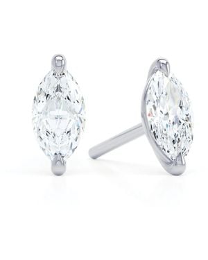 LOEV Pendientes The Marquise en oro blanco de 18 ct con diamantes