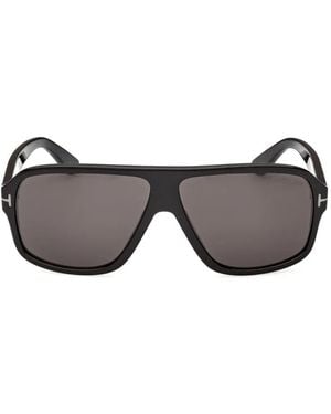Tom Ford Pilot Frame Sunglasses - Black