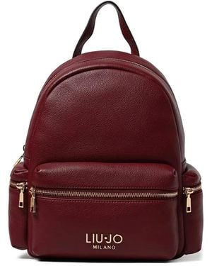 Liu Jo Logo-Detail Backpack - Red