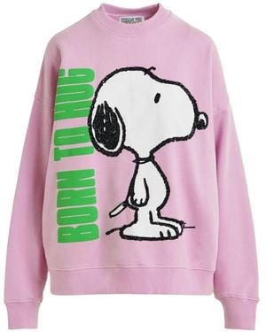 Essentiel Antwerp Peanuts Snoopy Sequin-Embellished Sweatshirt - Pink