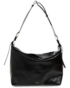 Furla Ginevra Shoulder Bag L - Black