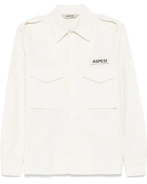 Aspesi キャンバス フィールドシャツ - ホワイト