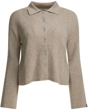 Max Mara Long-Sleeves Cardigan - Natural