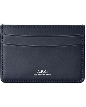 A.P.C. Andre Card Holder - Blue