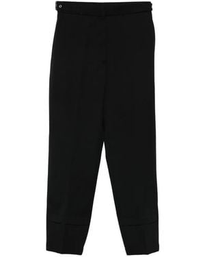 Lanvin Pantalones Con Bajos Ajustados - Negro