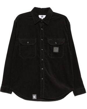 Chocoolate Logo-Patch Shirt Jacket - Black