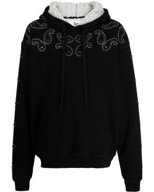 Cout de la Liberte Hoodie Verfraaid Met Kralen - Zwart