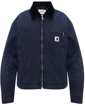 Carhartt Zip-Fastening Logo-Patch Jacket - Blue