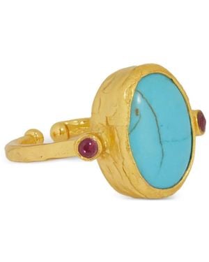 Ottoman Hands Lucia Cocktail Ring - Metallic