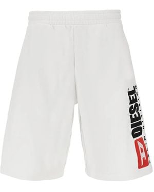 DIESEL Logo-Detail Shorts - White