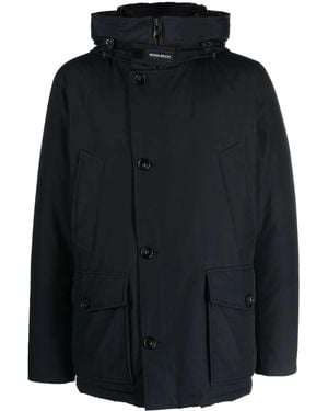 Woolrich Arctic Down Jacket With Hood - Schwarz