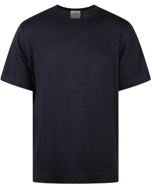 Closed Linen-Blend T-Shirt - Black