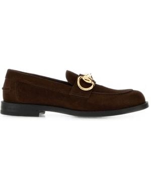 Gucci Horsebit Suede Loafers - Brown