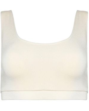 ÉTERNE Sleeveless Sports Bra Top - Natural