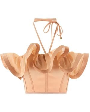 Elisabetta Franchi Sleeveless Tops - Orange