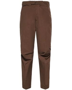 Giuliano Galiano Belted Straight-Leg Trousers - Brown