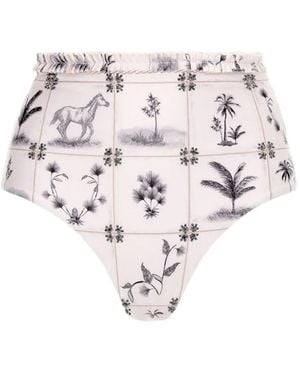 Agua Bendita Nopal Arena Bikini Bottoms - White