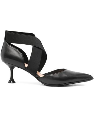 Marc Ellis 60Mm Elasticated Strap Pumps - Black