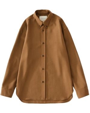 Studio Nicholson Jude Heritage Wool Shirt - Brown