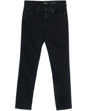 7 For All Mankind Slimmy Five-Pocket Jeans - Black
