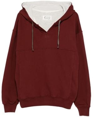 Maison Margiela Long-Sleeve Hoodie - Red