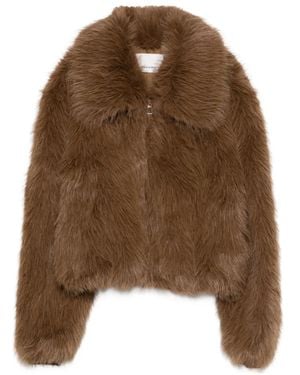 Frankie Shop Hope Faux-Fur Jacket - Brown