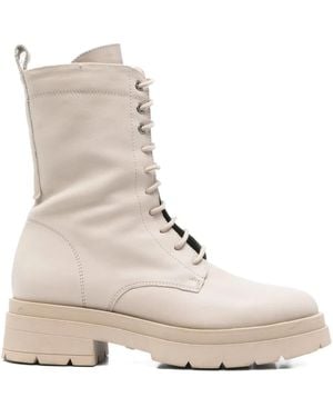 Marc O' Polo Lace-Up Boots - Natural