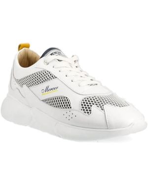 The Mercer Brand Perforated Leather Sneakers - White