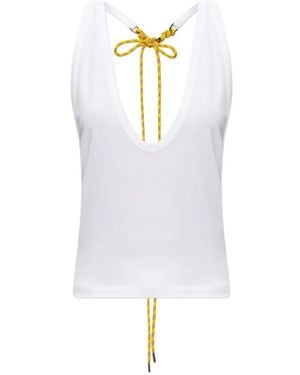 DSquared² Top Mit Kordeldetail - Weiß