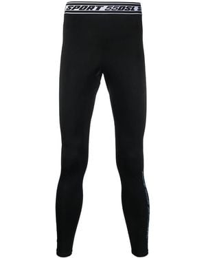 DIESEL Logo-Waistband Detail Leggings - Black