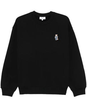 Maison Kitsuné Fox エンブロイダリー スウェットシャツ - ブラック