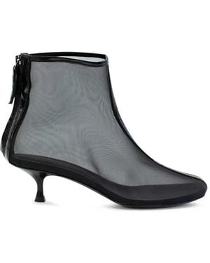 Christopher Esber Curtis Vapour Mesh Ankle Boots - Black