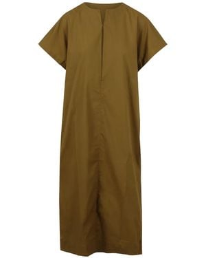 Soeur V-Neck Short-Sleeve Dress - Green
