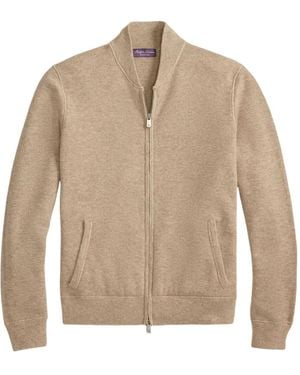 Ralph Lauren Full-Zip Cardigan - Natural