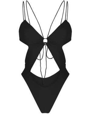 Amazuìn Badeanzug Mit Cut-Outs - Schwarz