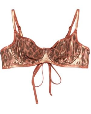 Agent Provocateur Cayla Bikini Top - Brown