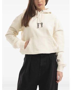 Tom Wood Logo-Print Hoodie - White