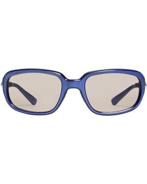 Gentle Monster Noizer N5 Rectangle-Frame Glasses - Blue