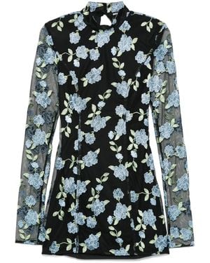 ROTATE BIRGER CHRISTENSEN メッシュ ミニドレス - ブラック