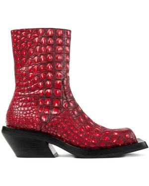 CAMPERLAB Botines Texturizados - Rojo