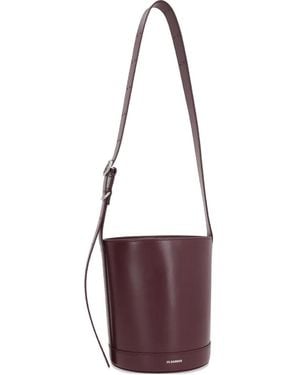 Jil Sander Cannolo Bucket Bag - Purple