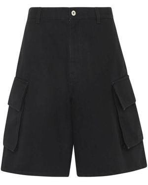 JW Anderson デニム カーゴショーツ - ブラック