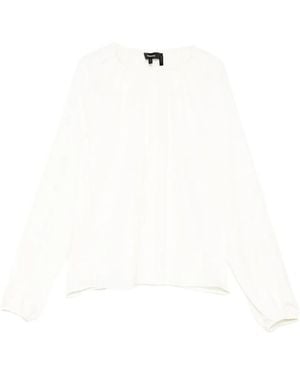 Theory Camicia Plissettata - Bianco